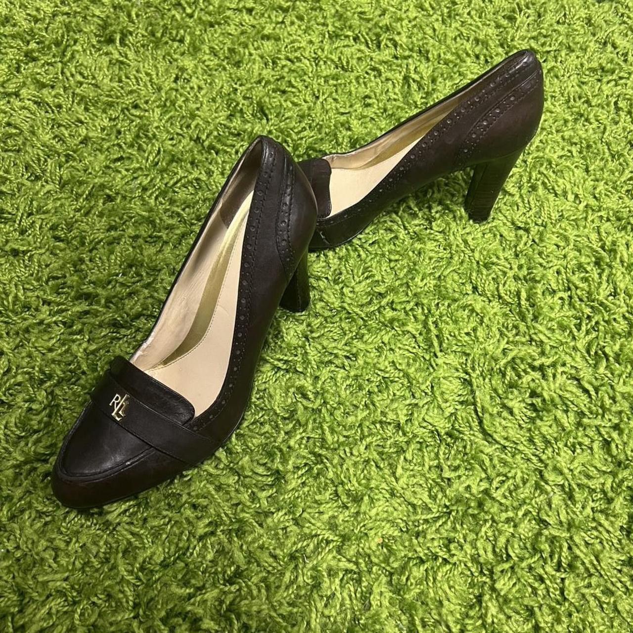 Lauren Ralph Lauren Women's Lauren Ralph Lauren Dark Brown Leather Heels Size US 9 / IT 39 - 8 Thumbnail
