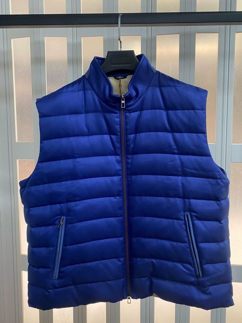 Loro Piana Loro Piana Men's Blue Down Vest Size US XXL / EU 58 / 5 - 1 Thumbnail