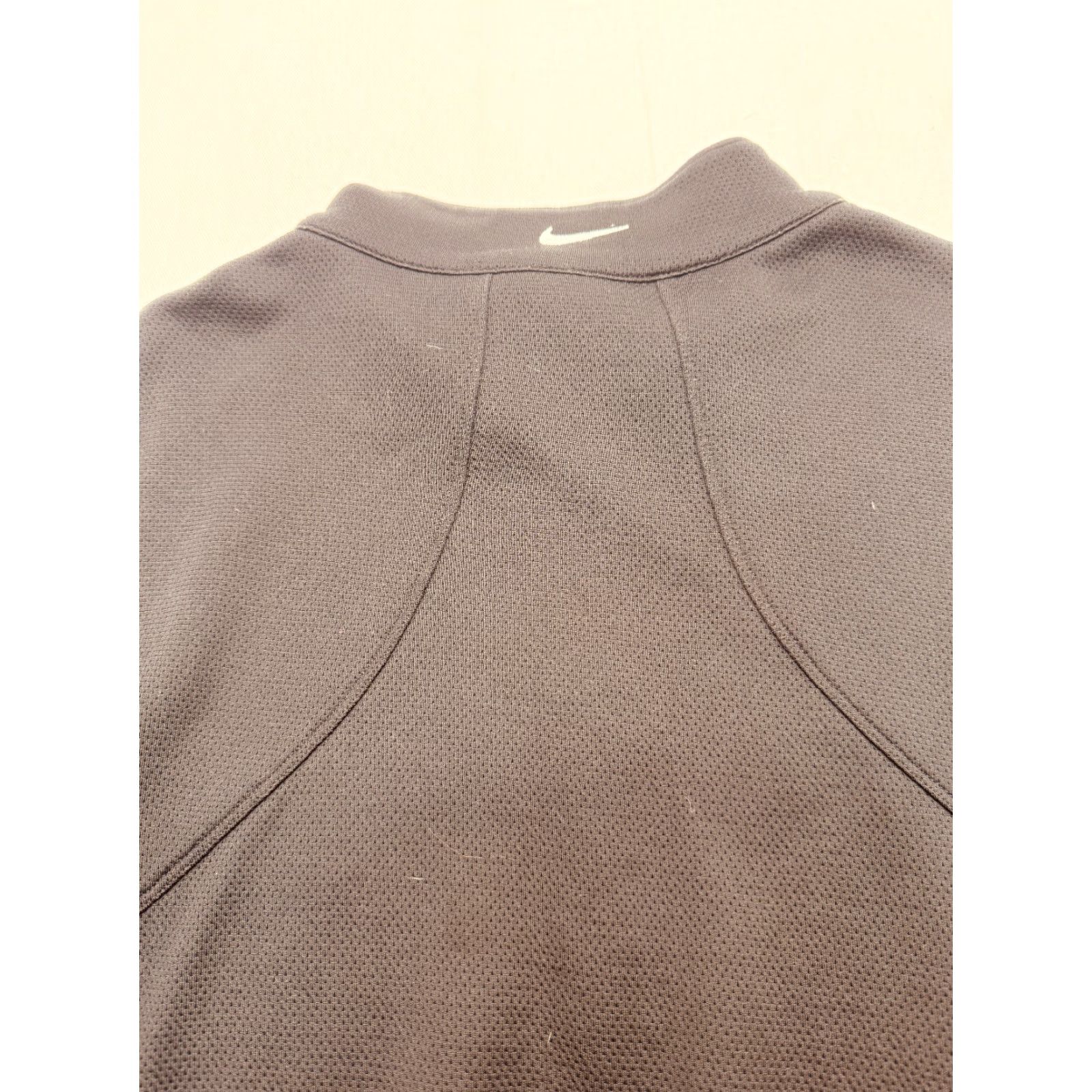 Nike Nike Golf Mens Sport Quarter-Zip Pullover 400099-10 Black 2XL Cotton Polyester Blended Fabric Long Sleeve Stand-Up Collar Zip - Golf Activewear Mens Size US XXL / EU 58 / 5 - 5 Thumbnail