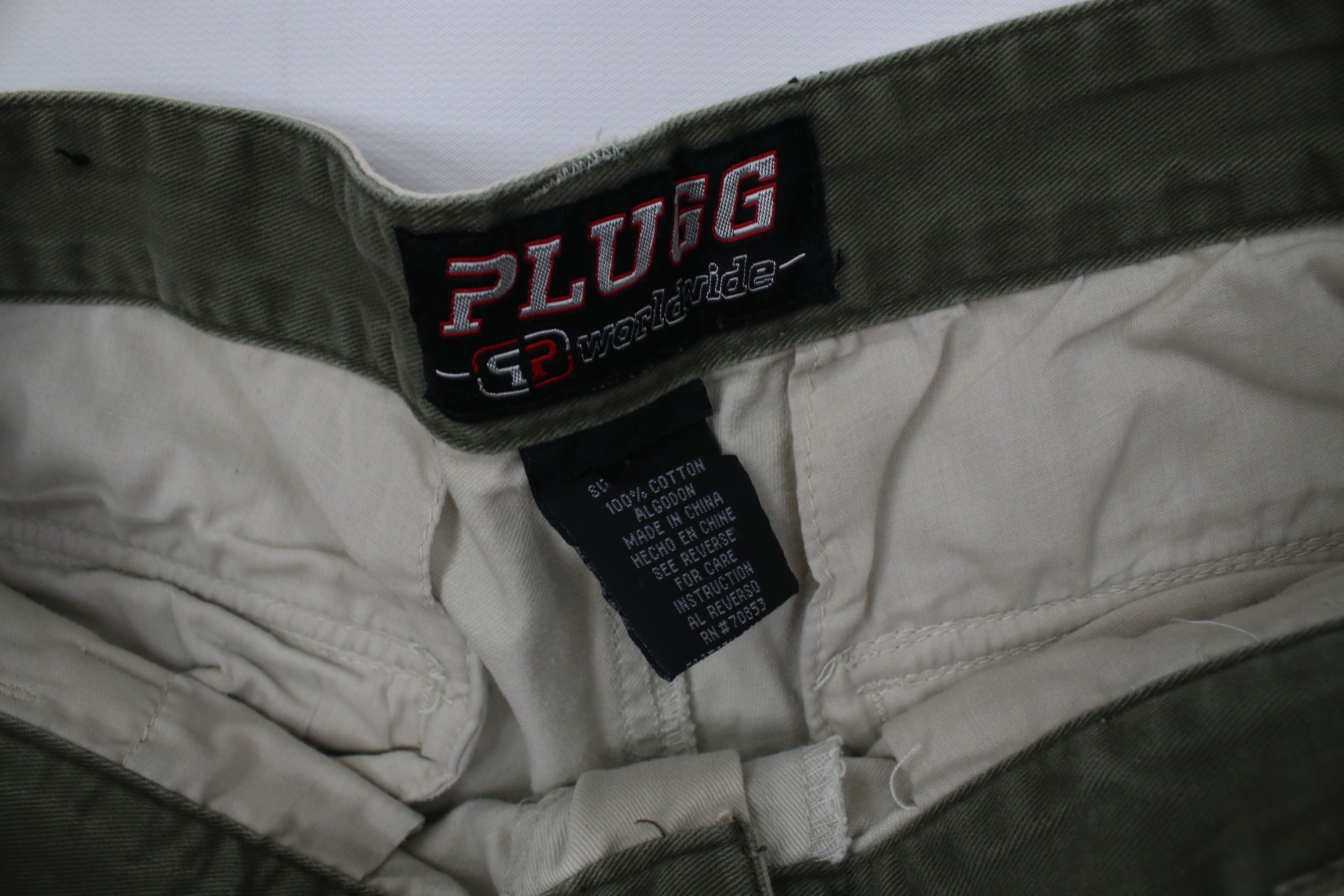 Vintage Vintage 90s Y2K Streetwear Wide Leg Cargo Pants Stone Cotton Size US 32 / EU 48 - 10 Thumbnail