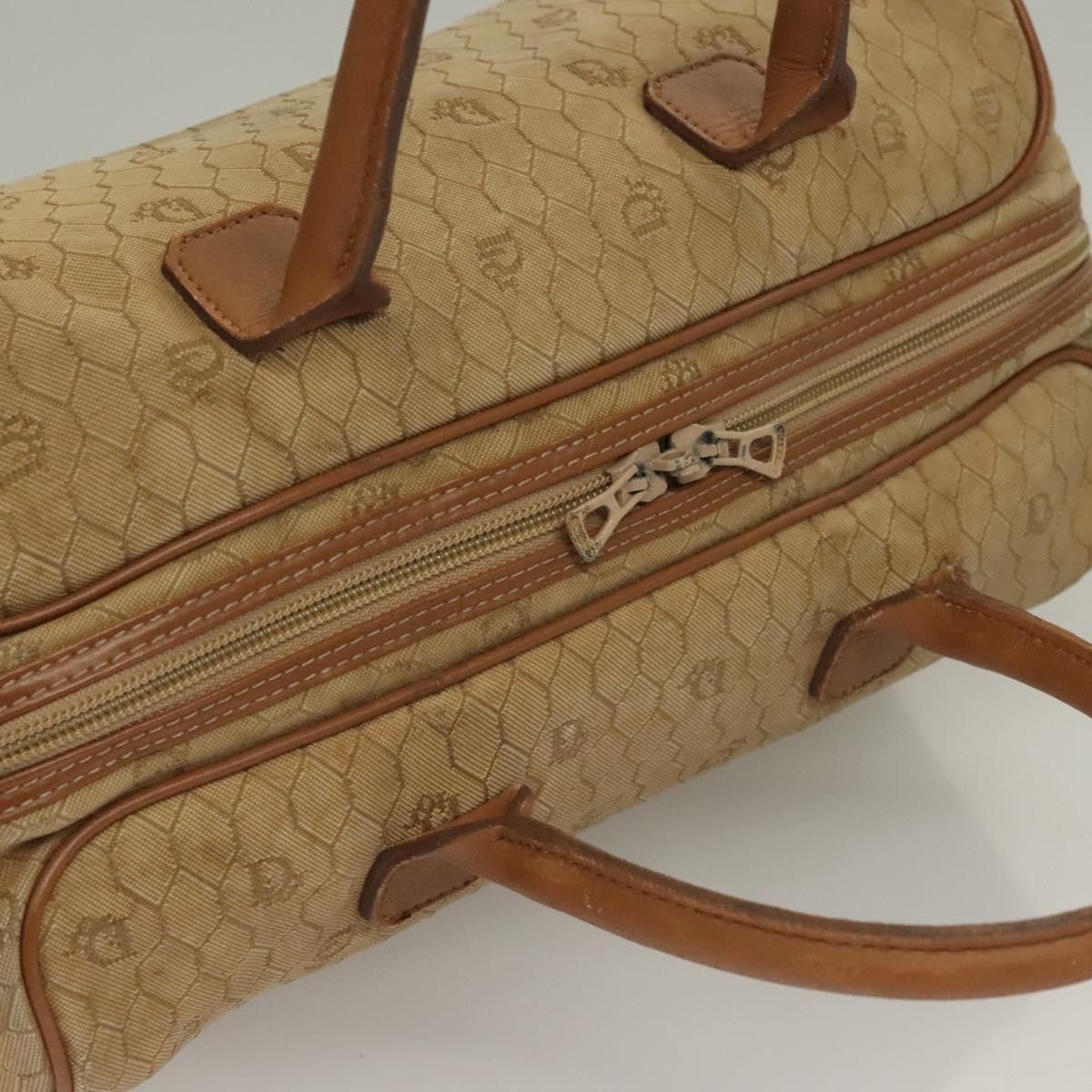 Dior DIOR Honeycomb Canvas Boston Bag Beige Size ONE SIZE - 6 Thumbnail