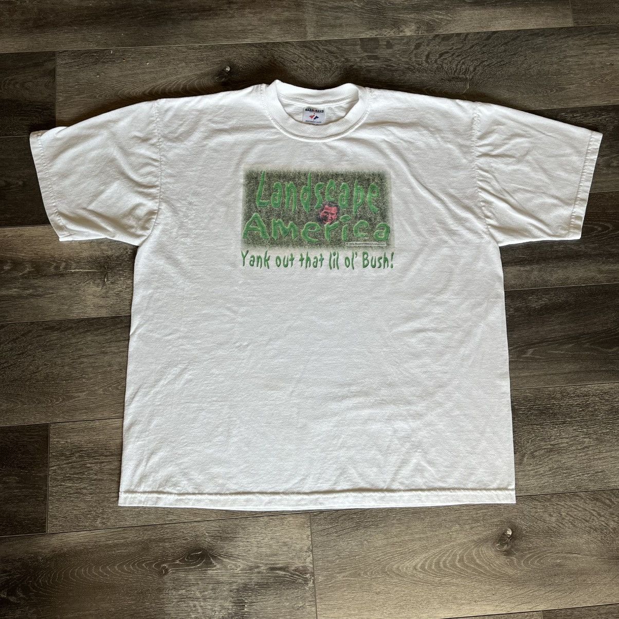 Vintage Vintage 2004 George W Bush Landscape America Political Tee Size US XL / EU 56 / 4 - 2 Thumbnail