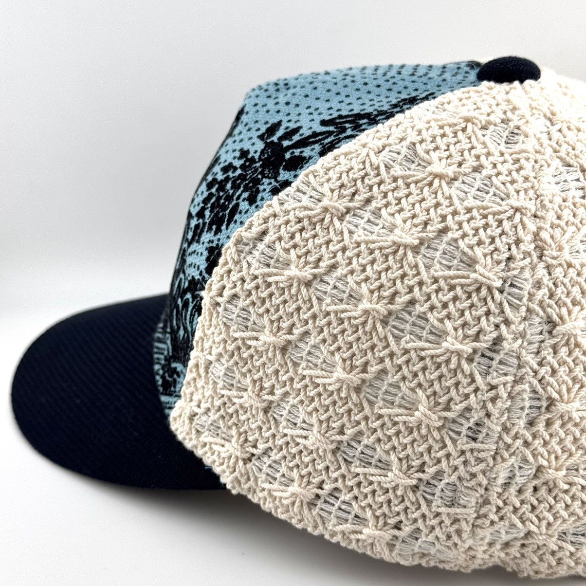 CA4LA CA4LA Japanese Artisan Cap Batik Panel Crochet Back Size ONE SIZE - 4 Thumbnail