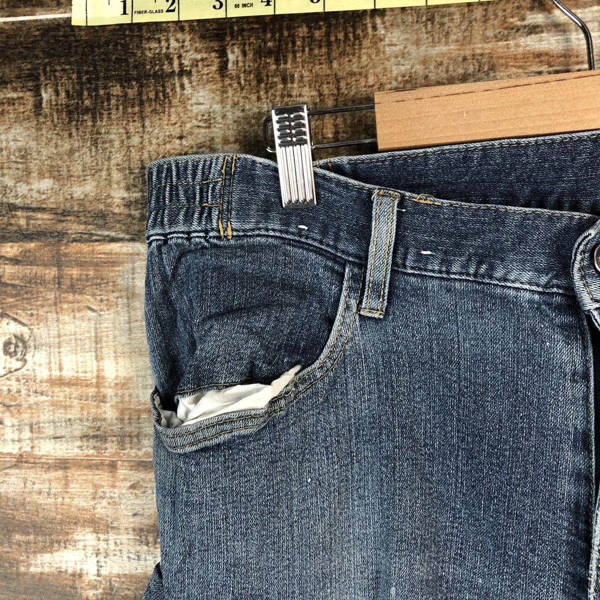 Japanese Brand Japanese Brand Blue Distressed Denim Pants #A2137 Size US 35 - 7 Thumbnail