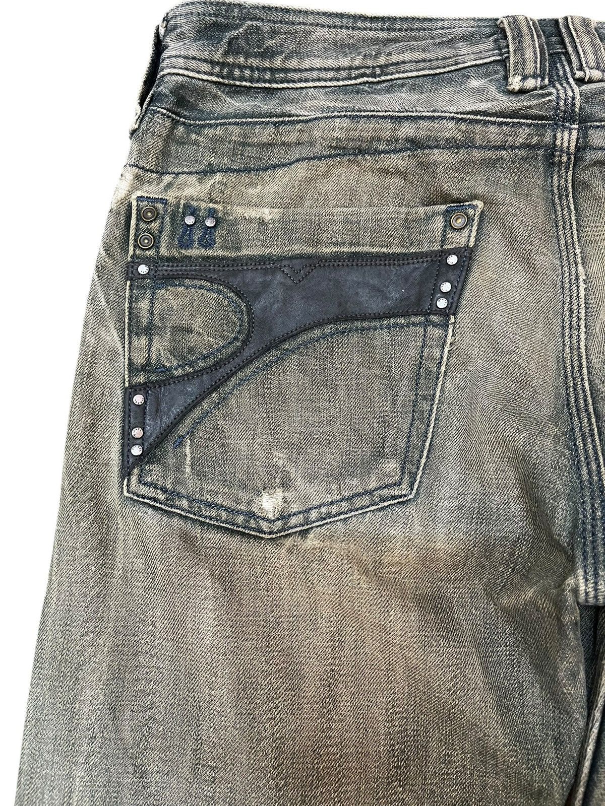Diesel × Diesel Black Gold × Le Grande Bleu (L.G.B.) Vintage Diesel Timmen Mossy Green Mudwash Denim Size US 31 - 8 Thumbnail