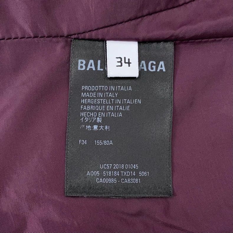Balenciaga Balenciaga size 34 Deep purple monogrammed hooded drawstri Size US XXS / EU 40 - 7 Thumbnail