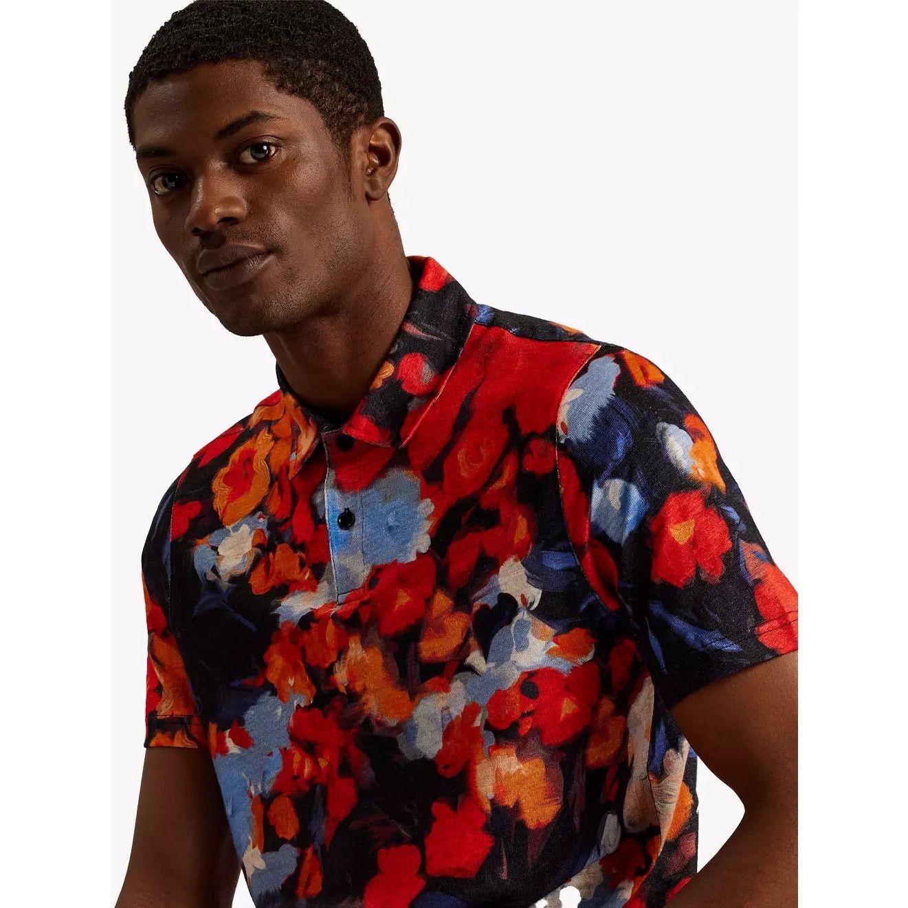 Ted Baker TED BAKER XL DARLY FLORAL LINEN POLO SIZE 5 NWT MSRP $175 Size US XL / EU 56 / 4 - 2 Thumbnail