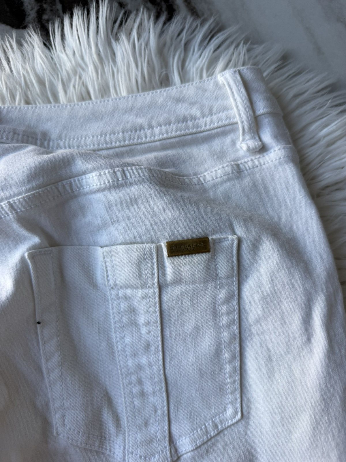 Burberry Burberry Brit White Slim Jeans / Archive Y2K Style / Size 32 Size US 32 / EU 48 - 13 Thumbnail