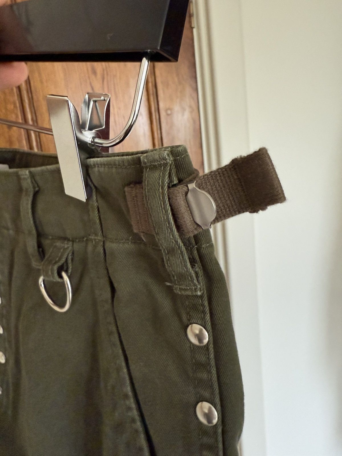 Celine × Hedi Slimane $1.2k SS22 Celine studded raw hem cargo shorts 48 Hedi Size US 30 / EU 46 - 10 Thumbnail