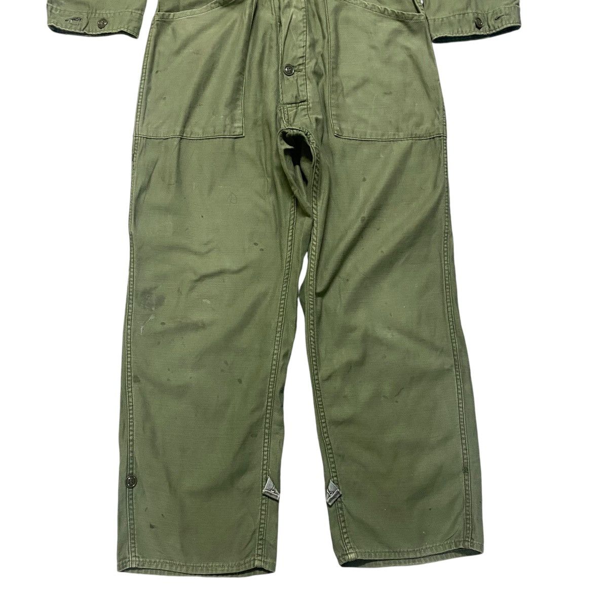 Vintage Vintage Us Army OG-107 Sateen Coveralls Vietnam War Size US 34 / EU 50 - 7 Thumbnail