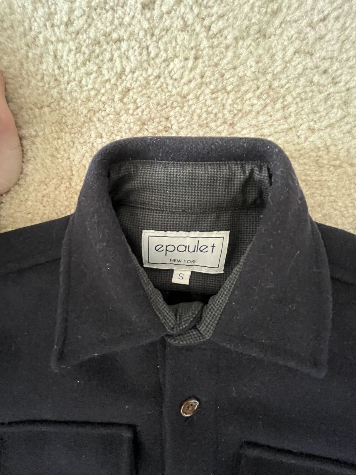 Epaulet Epaulet Navy 21oz Melton Wool Shirt Jacket Size US S / EU 44-46 / 1 - 3 Thumbnail