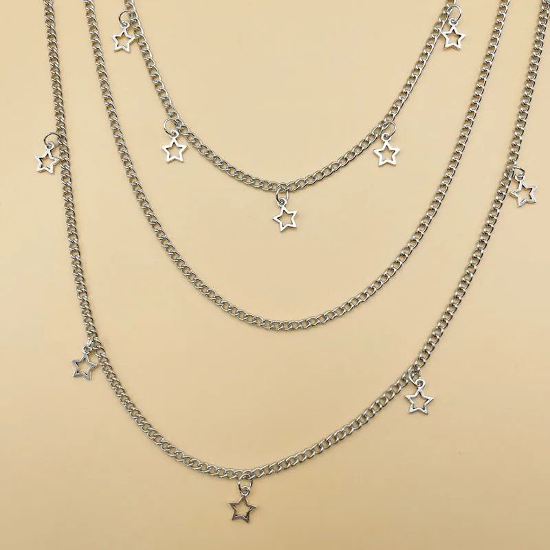 Vintage Layered Star Chain Size ONE SIZE - 2 Thumbnail