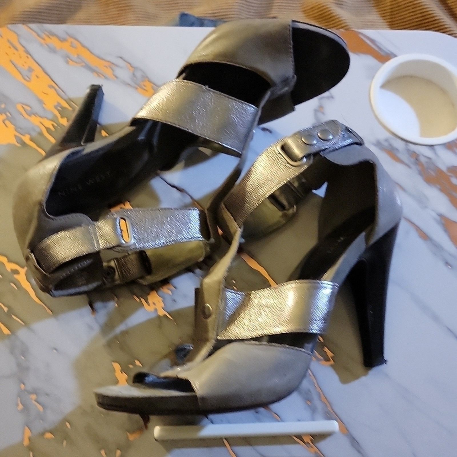 Nine West Nine West Grey Shoes Size US 11 / IT 41 - 3 Thumbnail