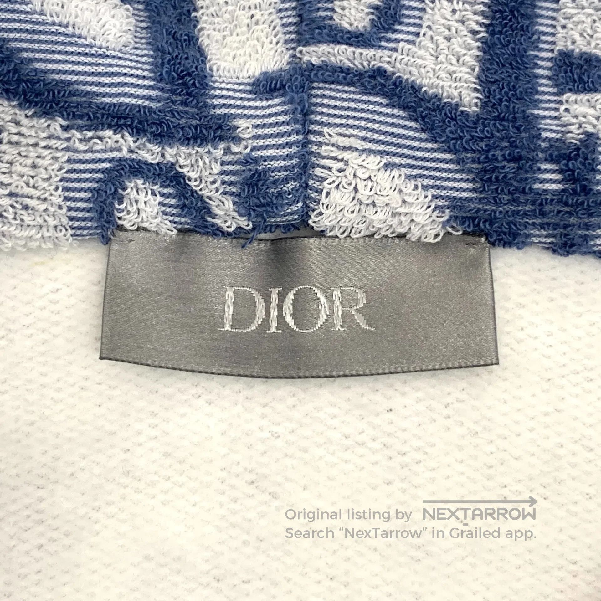 Dior Dior Blue Logo Jacquard Full Print Cotton Hooded Sleeveles Size XL / US 12-14 / IT 48-50 - 5 Thumbnail