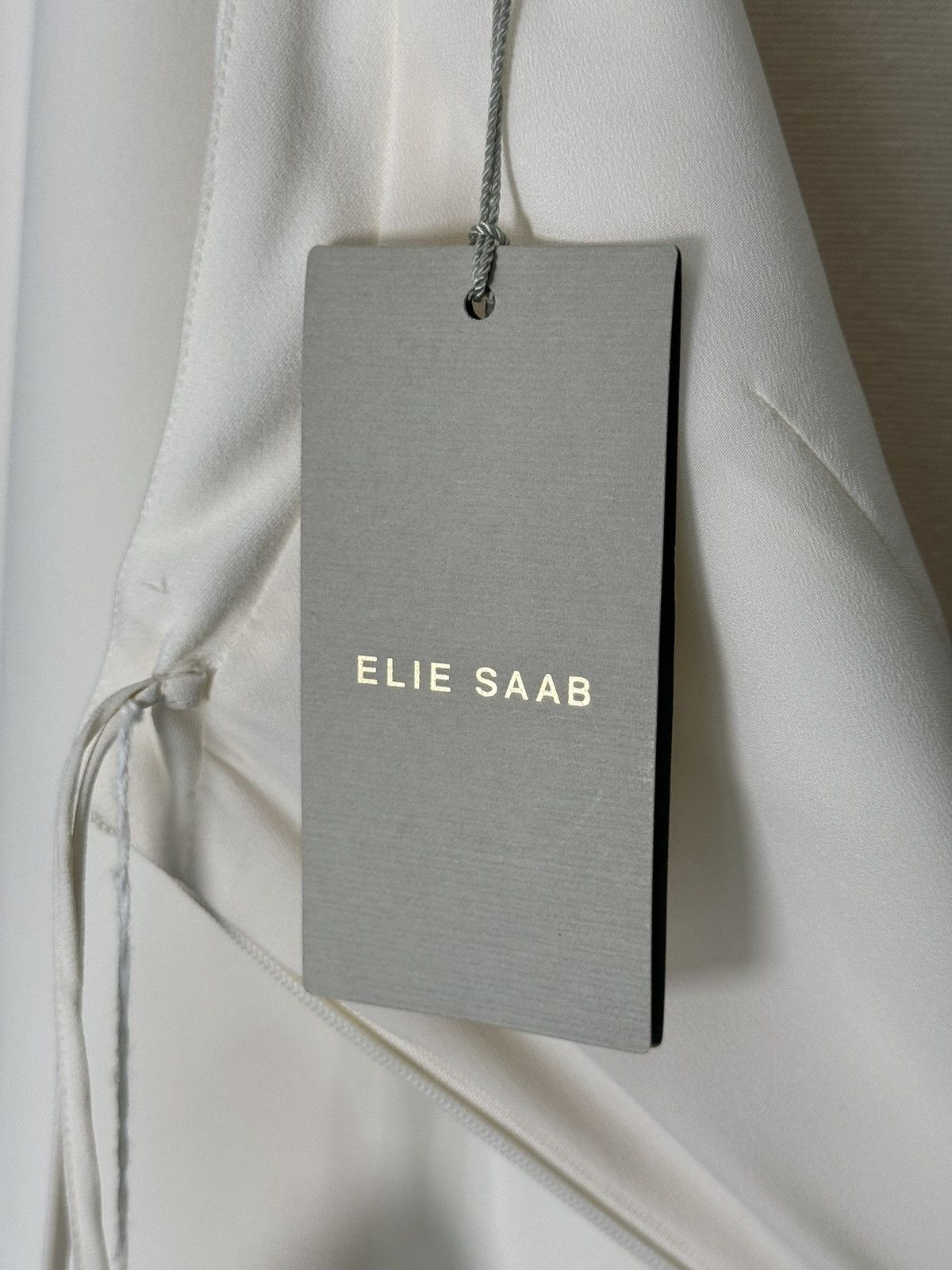 Other US 4&8 ELIE SAAB White Diamante Embellished Crepe Mini Dress Size M / US 6-8 / IT 42-44 - 9 Thumbnail