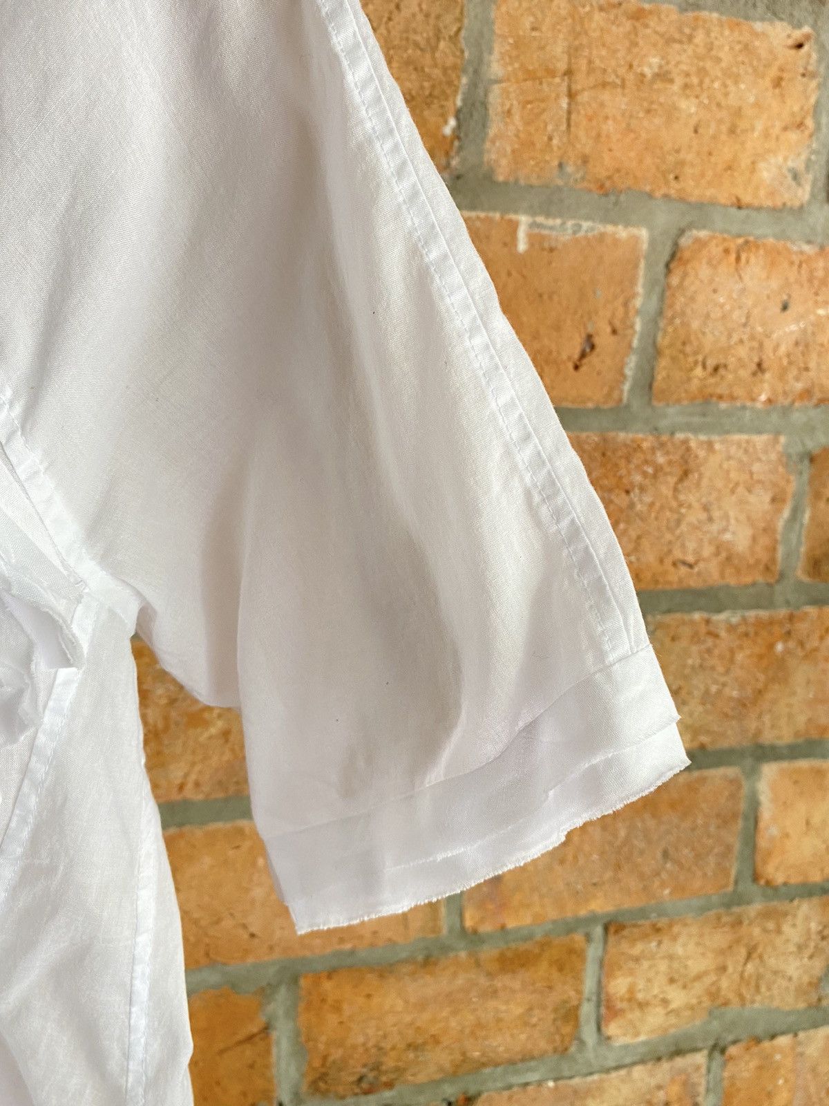 Zucca ZUCCA White pleated V-neck shirt Size M / US 6-8 / IT 42-44 - 17 Thumbnail