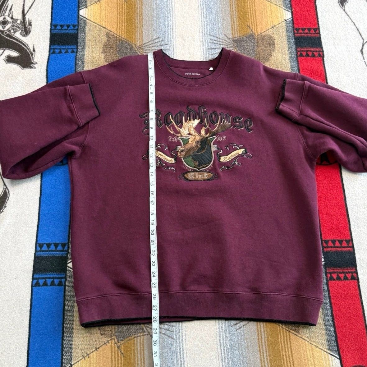 Croft & Barrow VINTAGE Croft & Barrow Sweatshirt Crew Neck Long Sleeve Red Size L Men Moose Embroidered 90s Animals Nature Outdoor Crewneck Pullover Sweatshirt Size US L / EU 52-54 / 3 - 5 Thumbnail