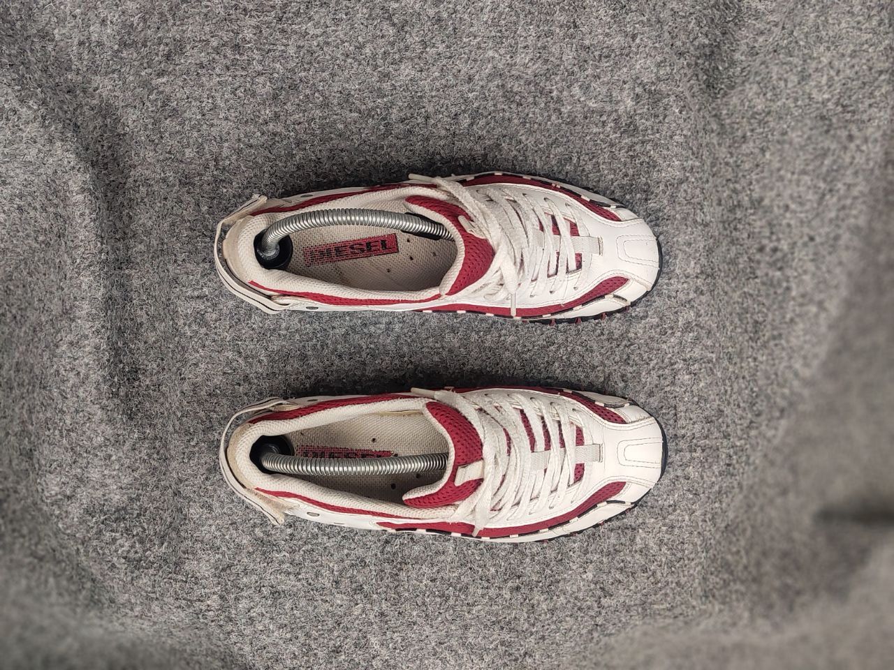 Rare Vintage Diesel Y2K Style Colorful Red Logo Sneakers