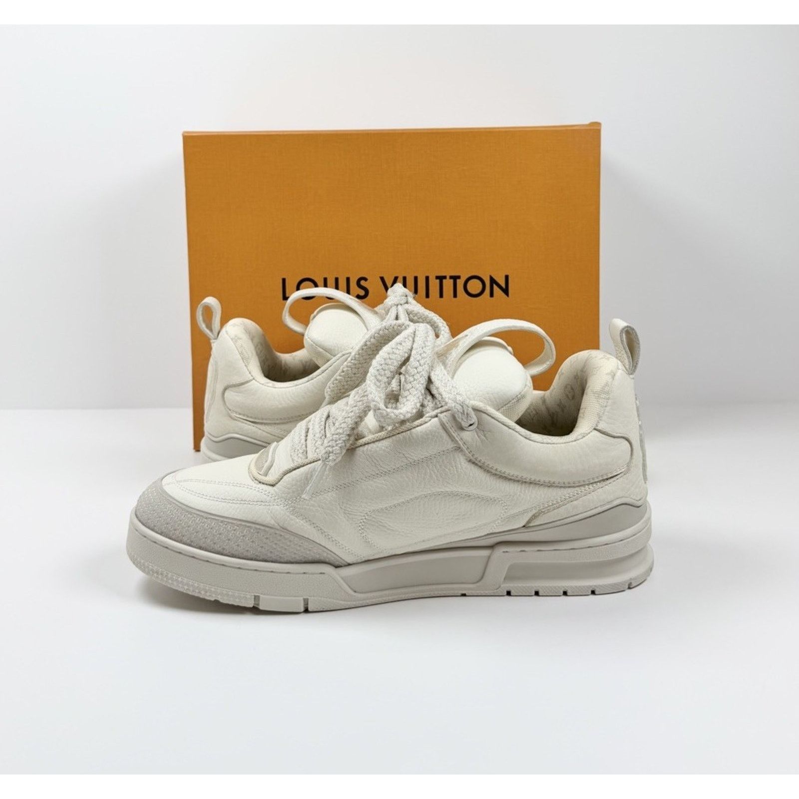 Louis Vuitton Size 10LV/11US - Louis Vuitton Skate White Trainers Size US 11 / EU 44 - 7 Thumbnail