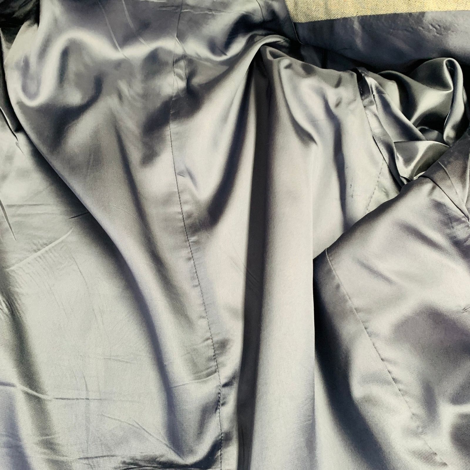 Other Size 42 Long Blue Cream Textured Single breasted Sport Coat Size 42L - 7 Thumbnail