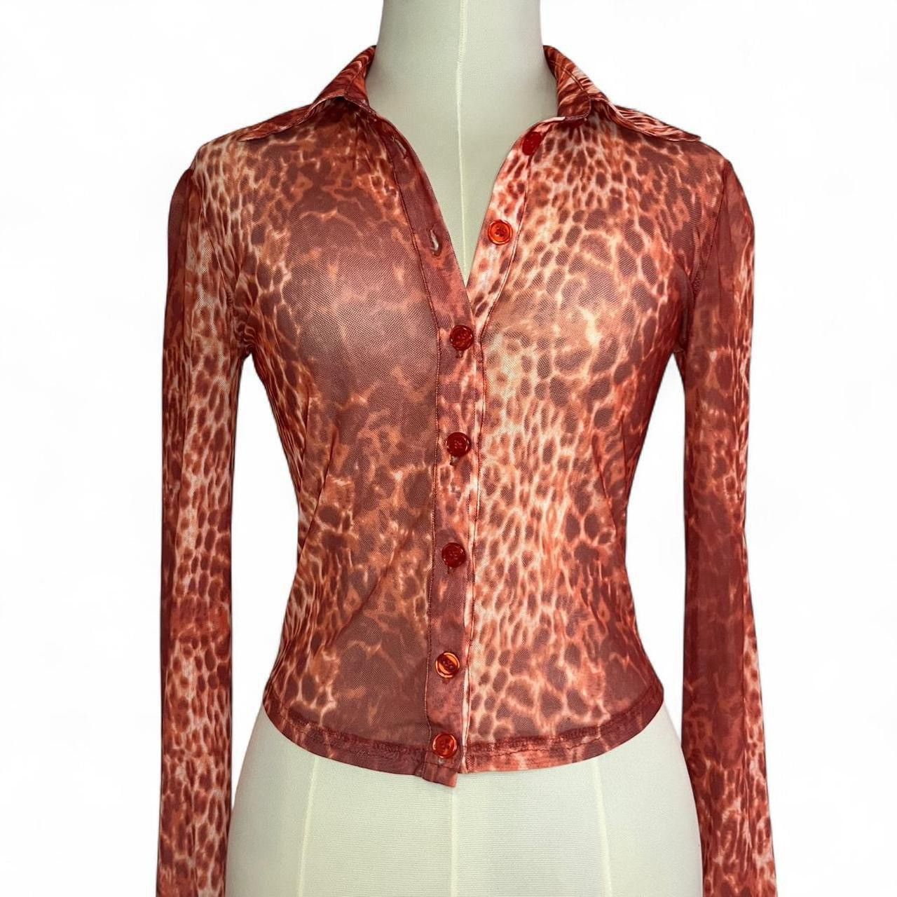 Other Mesh cheetah top 🐆 super glam y2k Size S / US 4 / IT 40 - 3 Thumbnail