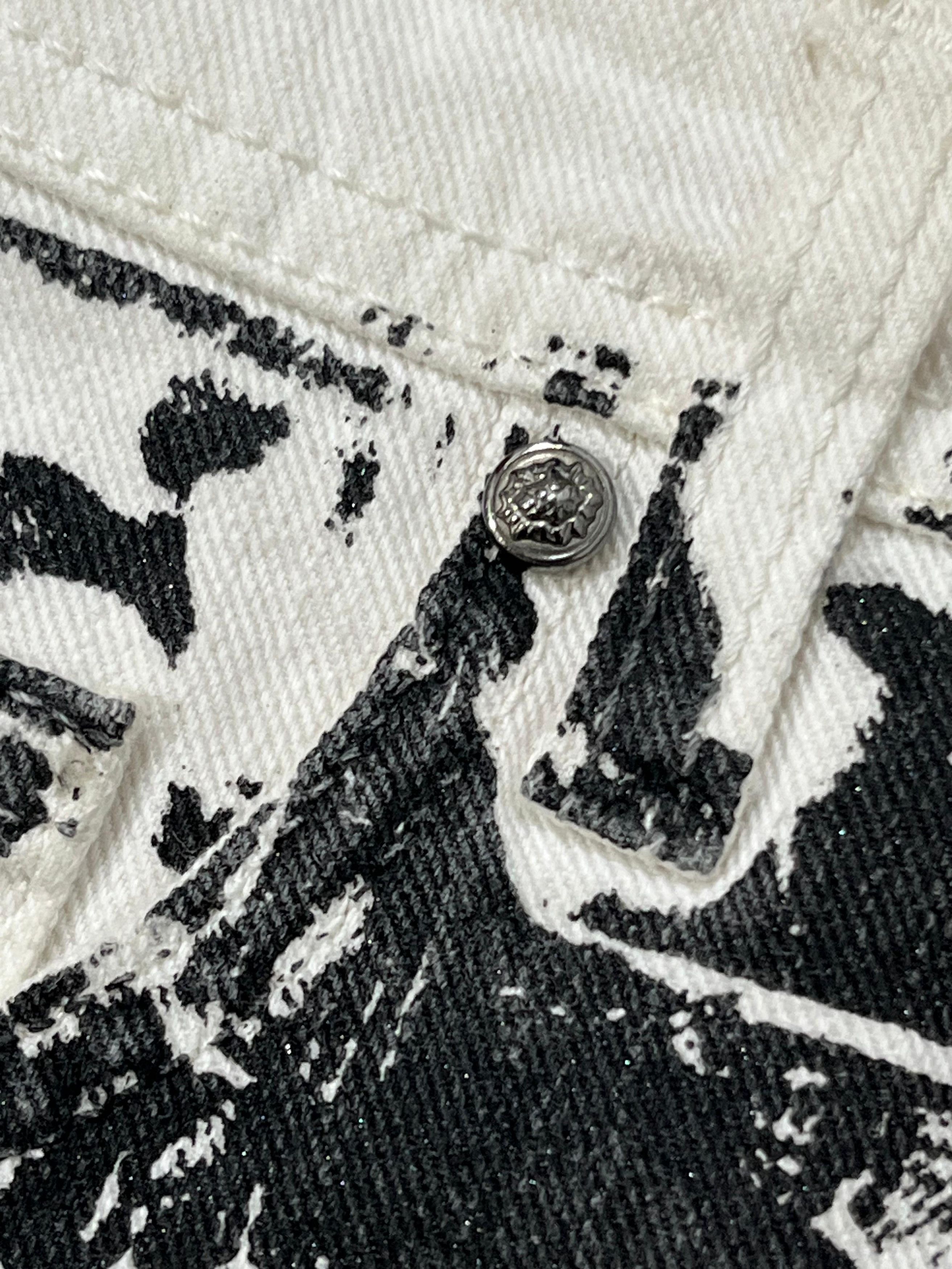 Versus Versace 2000's Versus Versace Printed Jeans Size US 28 / EU 44 - 6 Thumbnail