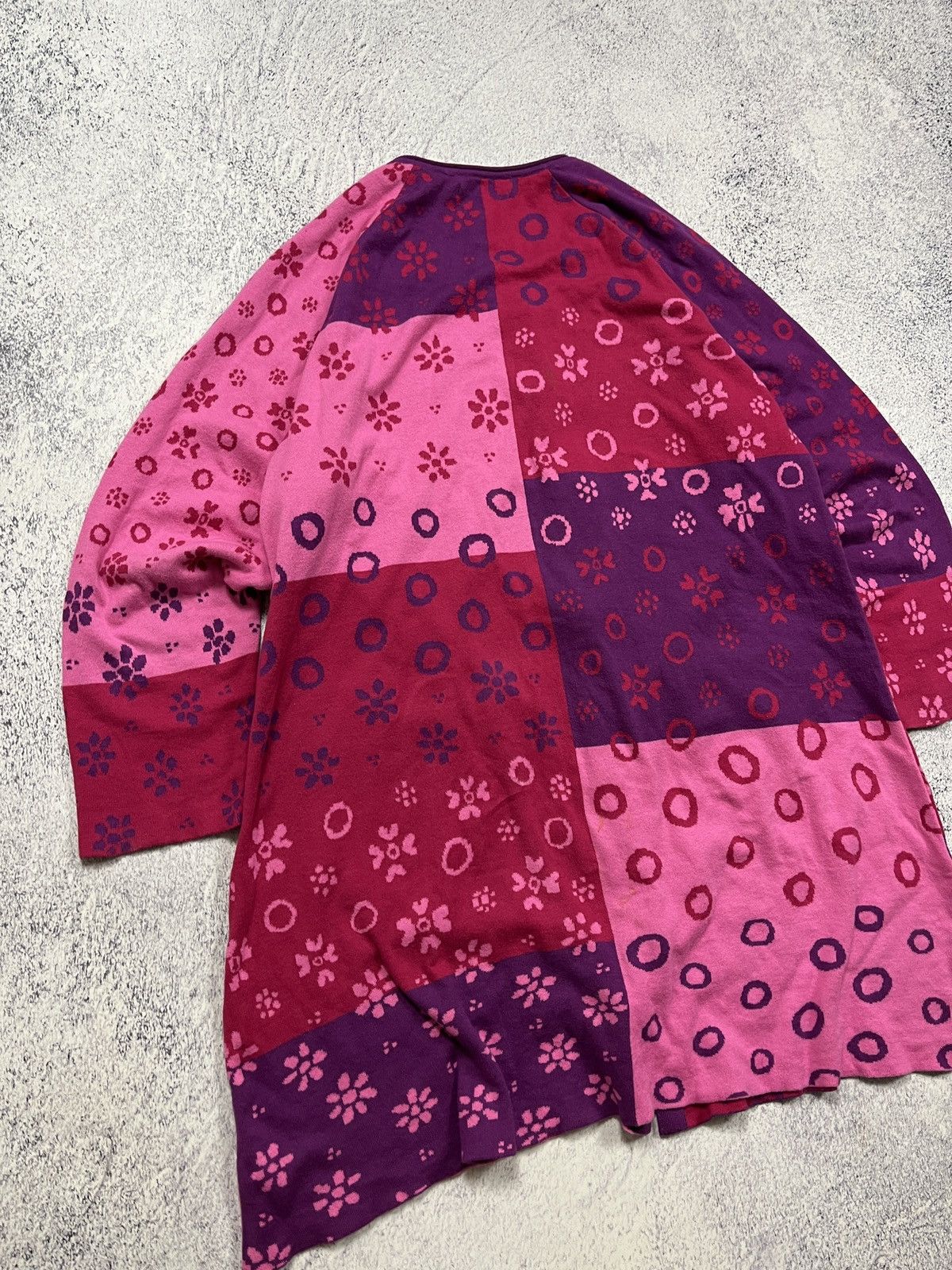 Japanese Brand × Vintage Gudrun Sjoden Flolar Print Iris Cardigan Cotton Dress Size XL / US 12-14 / IT 48-50 - 9 Thumbnail