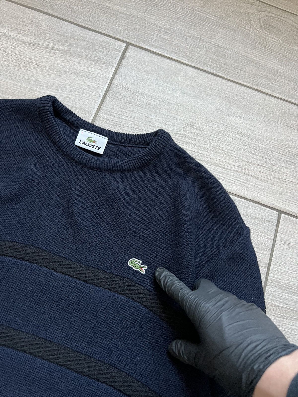 Lacoste Vintage Lacoste Sweater Retro Wool Knit Baggy 90s France 🇫🇷 Size US XL / EU 56 / 4 - 4 Thumbnail