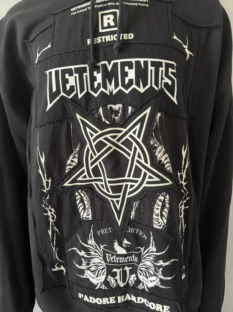 Vetements Vetements Patchwork Hoodie Size US S / EU 44-46 / 1 - 2 Thumbnail
