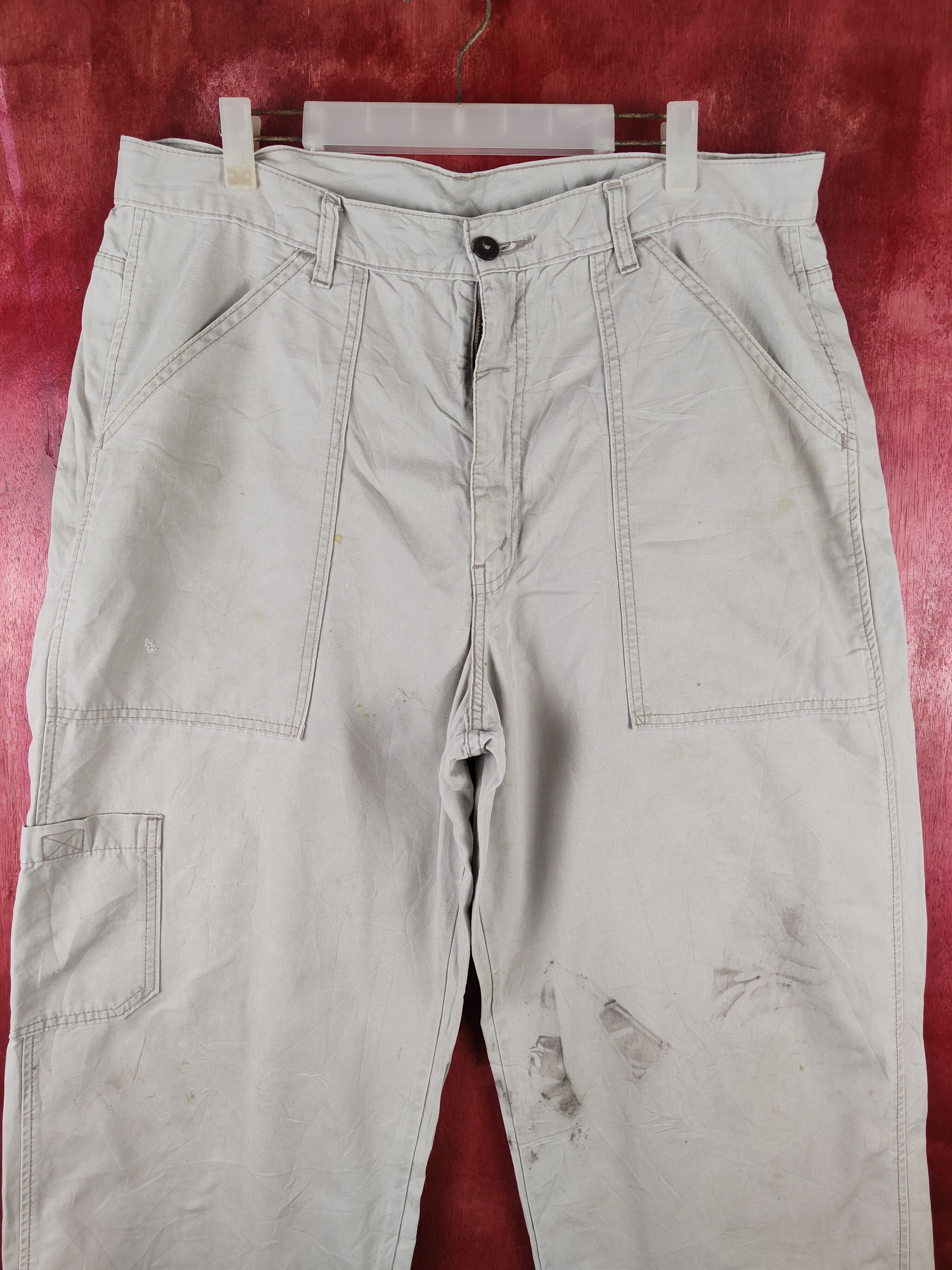 Levi's Levis Light Gray Multipocket Cargo Pants N#S008 Size US 36 / EU 52 - 2 Thumbnail