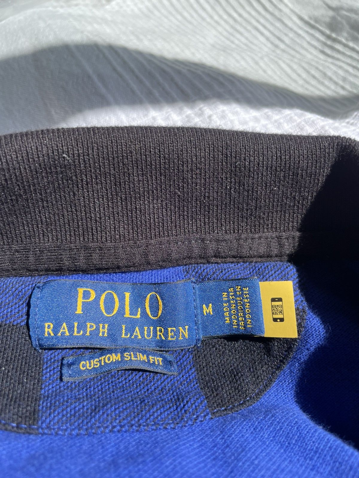 Polo Ralph Lauren Plaid blue black Polo ralph lauren polo shirt🔷◼️ Size US M / EU 48-50 / 2 - 3 Thumbnail