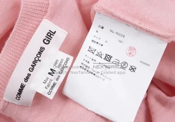 Comme des Garcons Comme Des Garcons Pink vintage heart-knit top Size M / US 6-8 / IT 42-44 - 8 Thumbnail