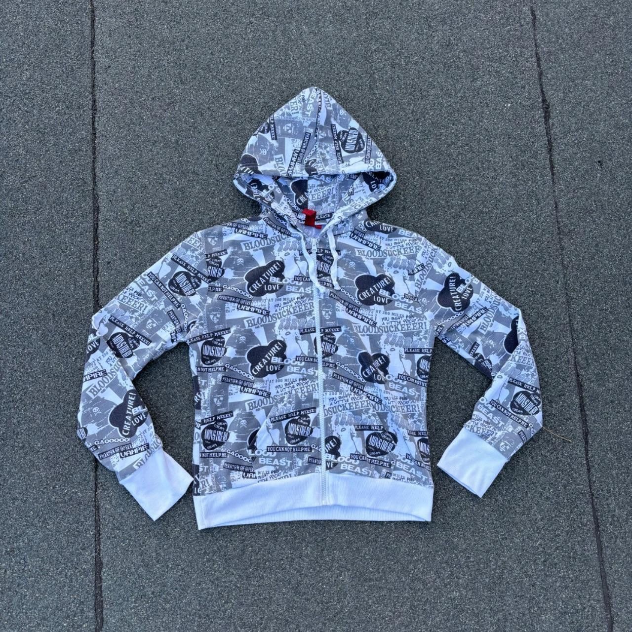 Japanese Brand × Vintage Rap hoodie Size US L / EU 52-54 / 3 - 1 Thumbnail