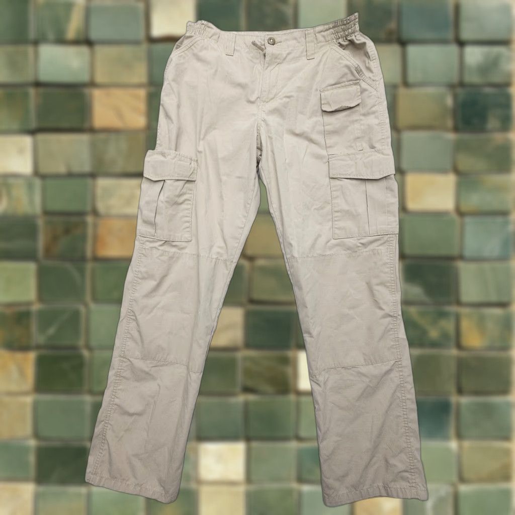 Propper Propper Tactical Pants / Combat Uniform Pants Mens 36 x 34 Tan Ripstop Canvas Cargo Pocket Workwear Regular Straight Fit Army 90s Theme Size US 36 / EU 52 - 1 Thumbnail