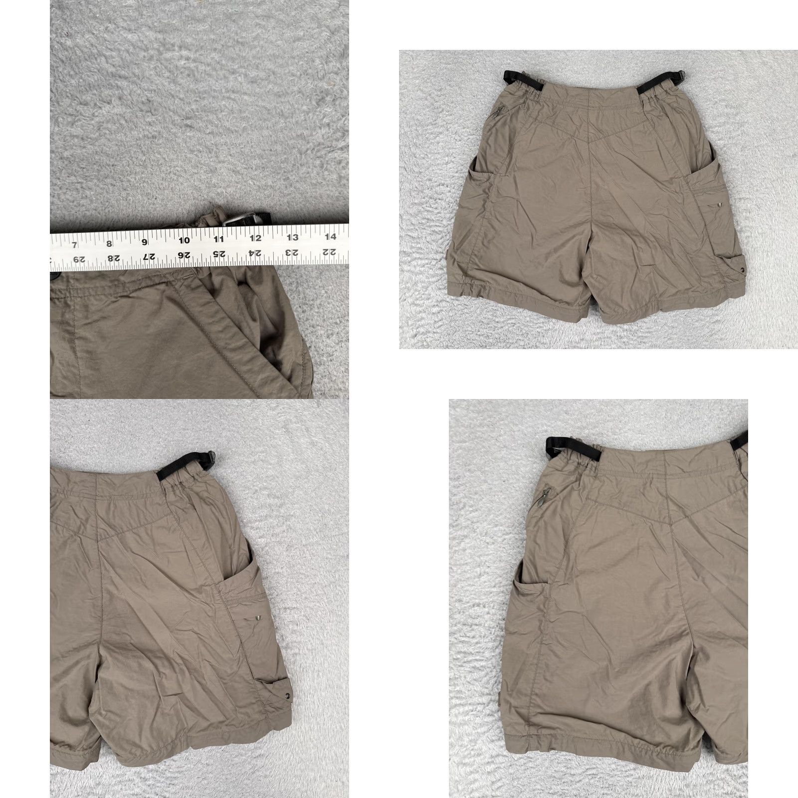 Vintage REI Shorts Womens XS Brown Hiking 6 Inseam Adjustable Waist Quick Dry Nylon Shirt? Size 26" / US 2 / IT 38 - 9 Thumbnail