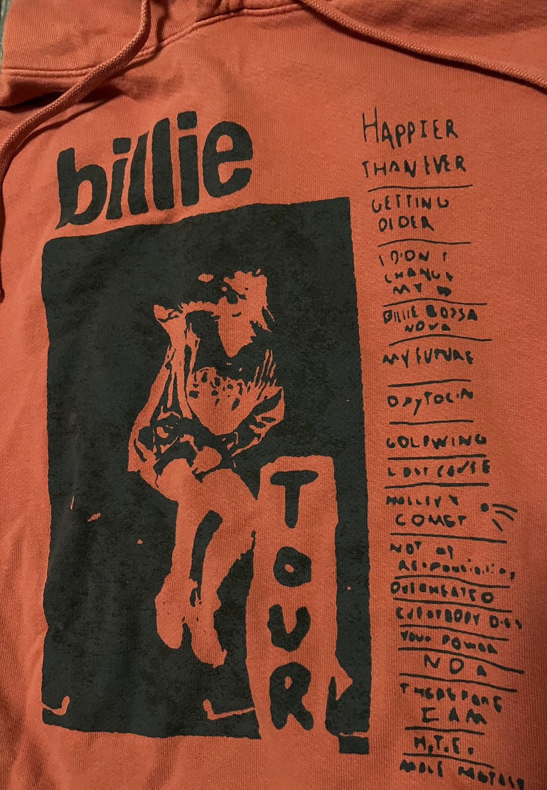 Billie Eilish Billie Eilish Happier Than Ever Tour Hoodie Size Medium Size US M / EU 48-50 / 2 - 2 Thumbnail