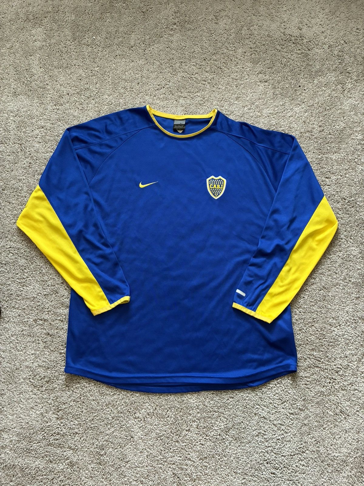 Nike 2002/2003 Boca Jrs Training Kit L/S Size US L / EU 52-54 / 3 - 1 Thumbnail