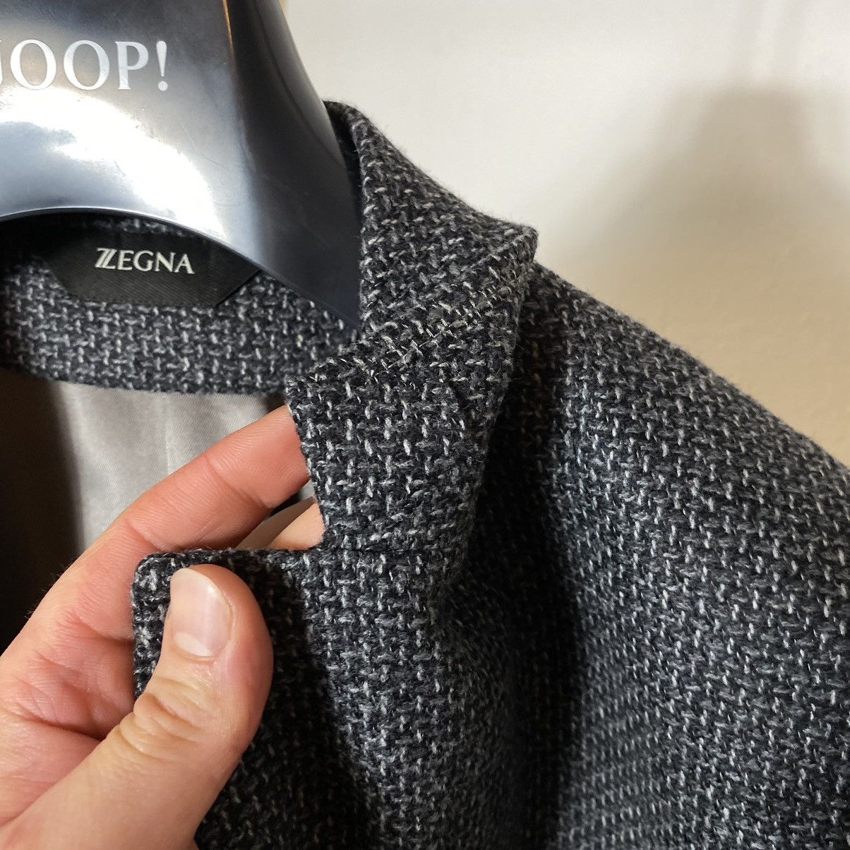 Z Zegna Knit Wool and Cashmere Blazer Z Zegna gray Size US XL / EU 56 / 4 - 7 Thumbnail