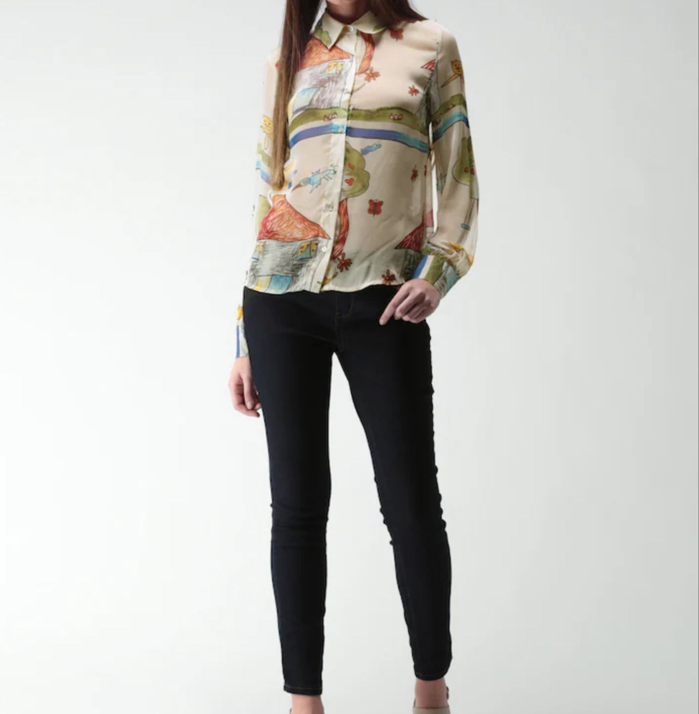 Forever 21 Forever21 Woman's Shirt Printed Size S / US 4 / IT 40 - 2 Thumbnail