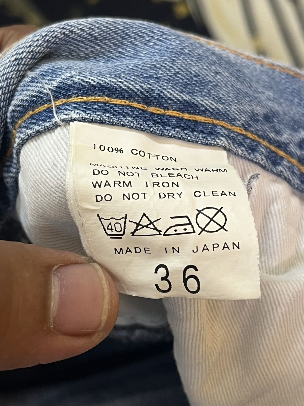 Journal Standard Vintage Journal Standard Baggy Faded Buckle Belt Denim Size US 35 - 11 Thumbnail