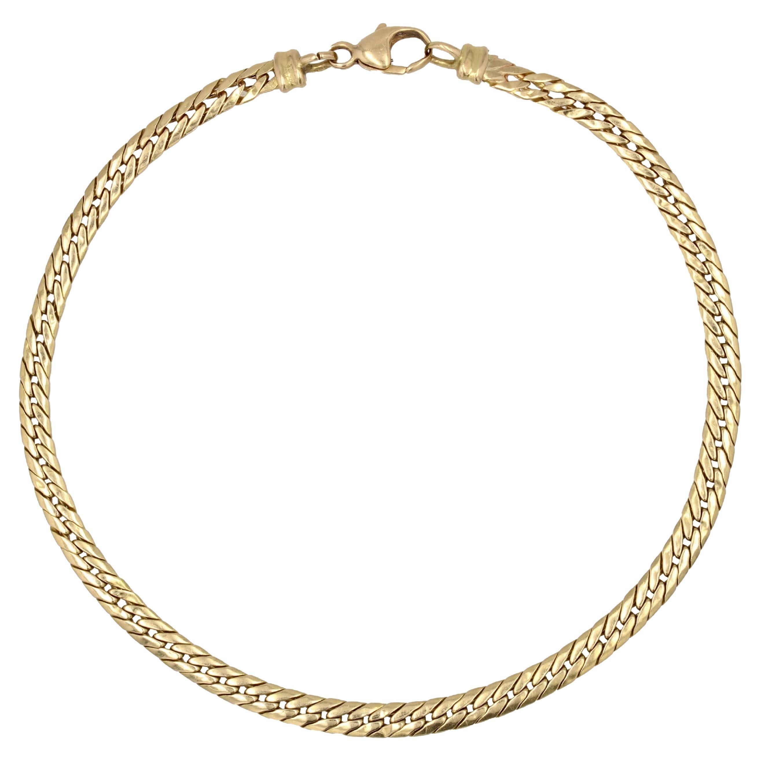 image of Vintage French Modern Marine Mesh 18 Karat Yellow Gold Bracelet, Women's