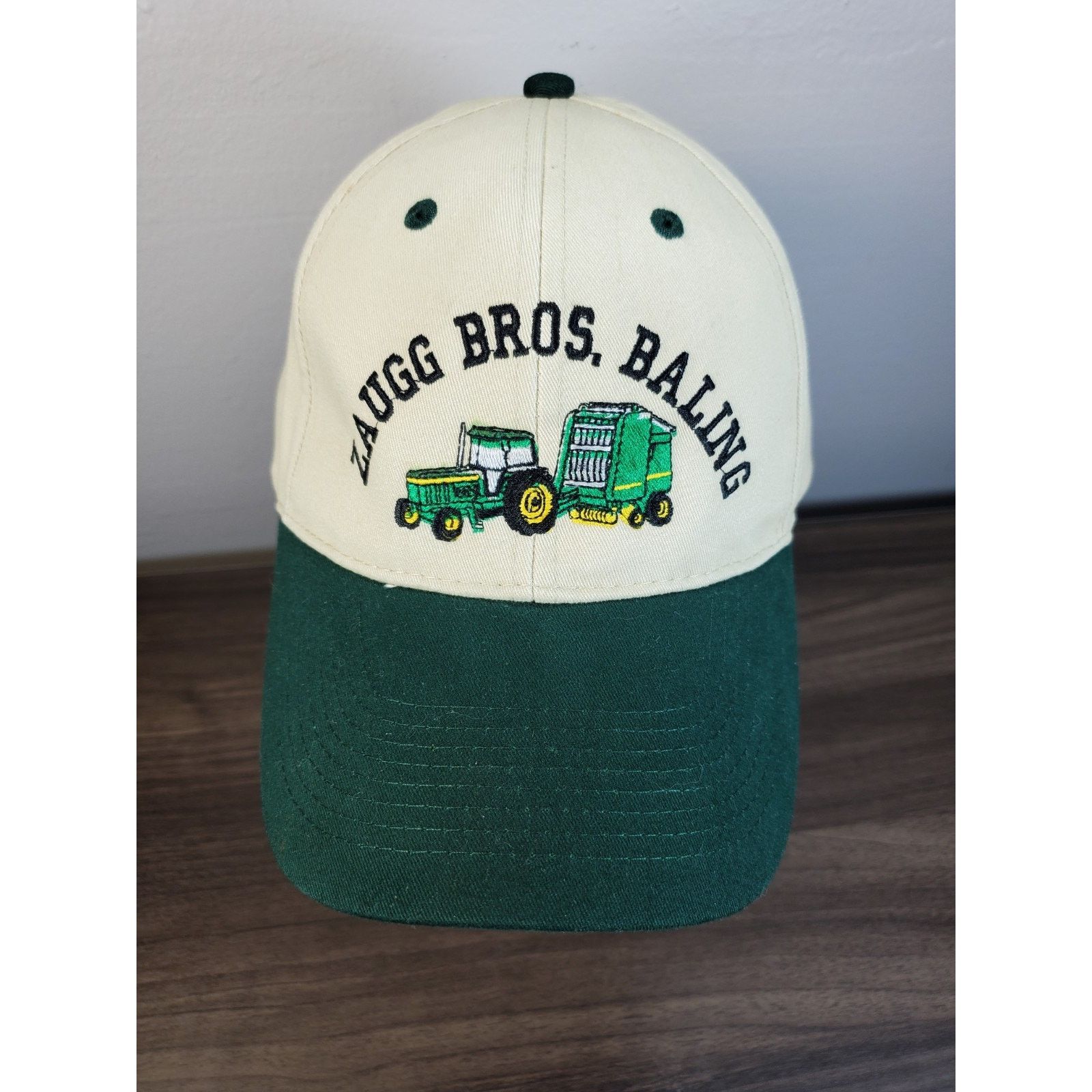 Otto × Vintage Zaugg Brothers Baling Hat Cap John Deere Farming Ag Tractor Size ONE SIZE - 2 Thumbnail