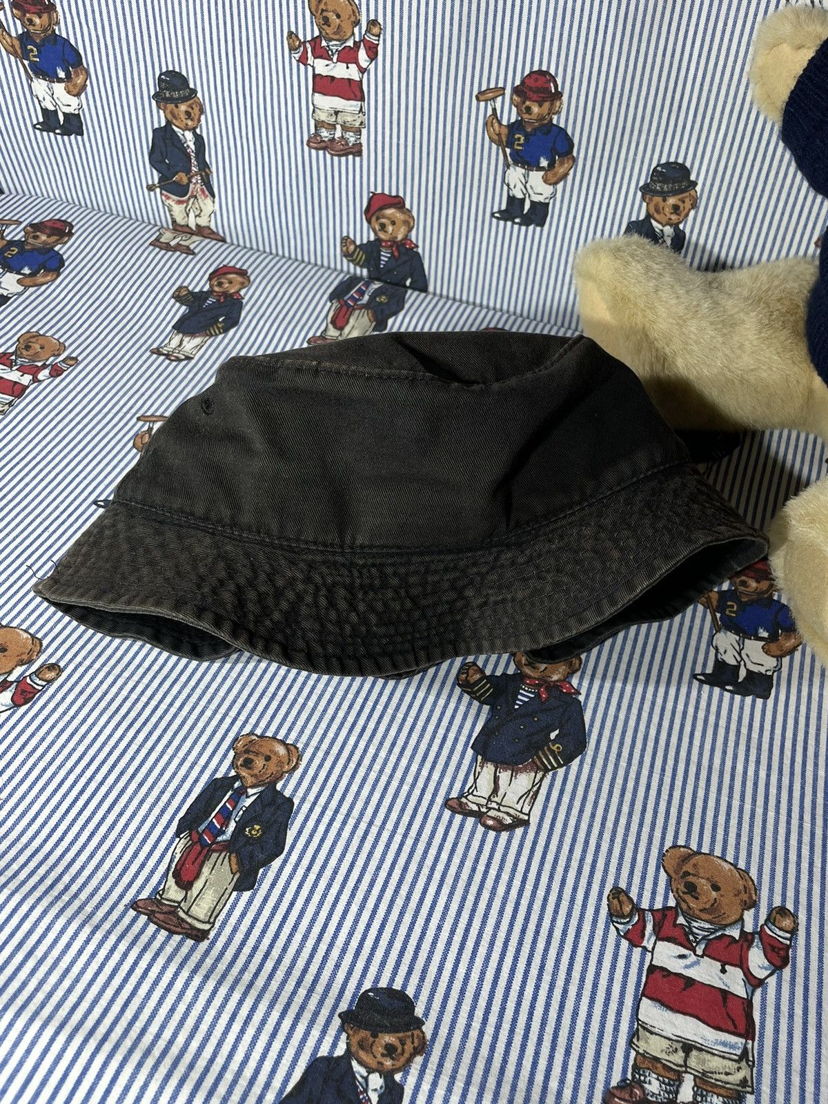 Polo Ralph Lauren × RRL Ralph Lauren × Ralph Lauren Bucket Polo Sport Spell Out OG Vintage Size ONE SIZE - 9 Thumbnail