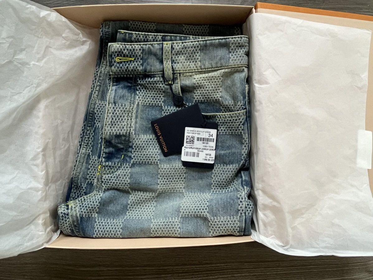 Louis Vuitton Louie Vuitton Damier bootcut denim Size US 34 / EU 50 - 10 Thumbnail