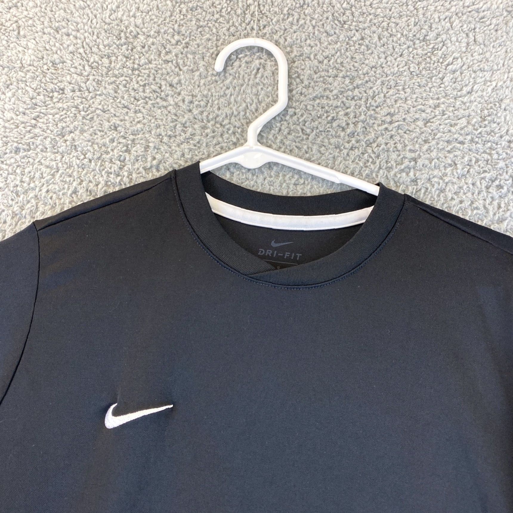 Nike Nike Pro Womens Active Top Shirt Black Short Sleeve Crew Neck L 53-25 Size L / US 10 / IT 46 - 2 Thumbnail