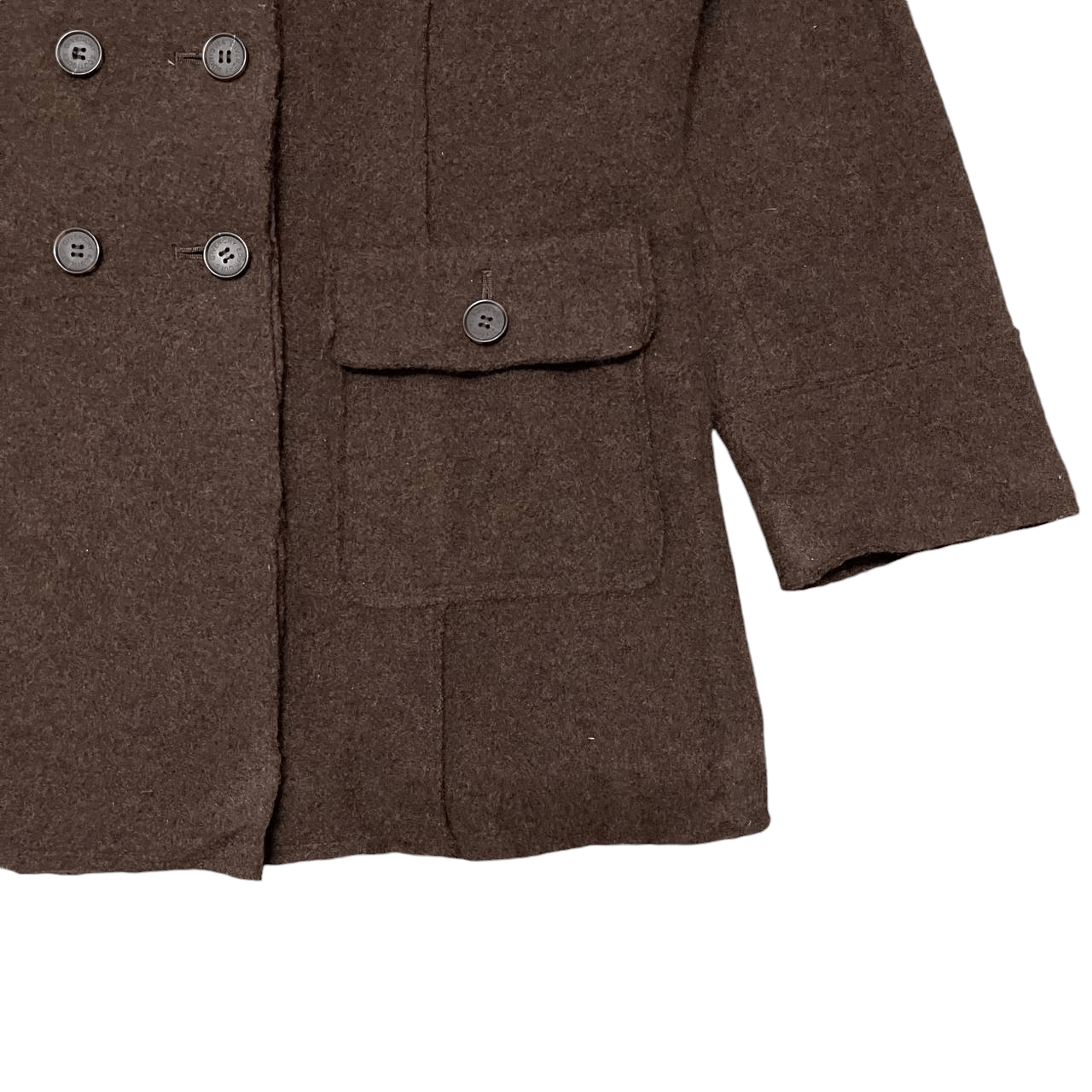 Givenchy Vintage Givenchy Boutiques Wool Coat Brown Size M / US 6-8 / IT 42-44 - 4 Thumbnail