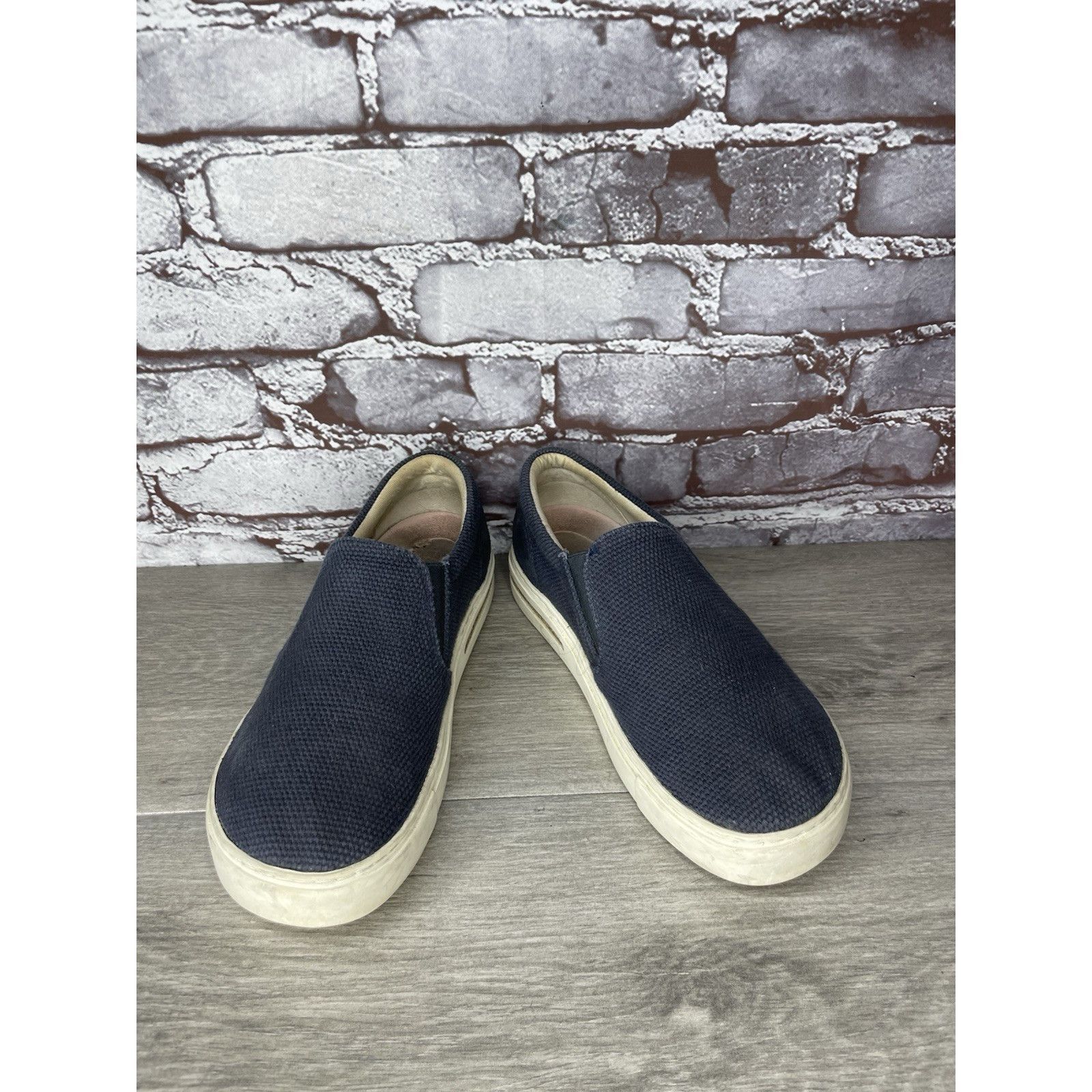 Birkenstock Birkenstock Oswego Midnight Blue Canvas Suede Slip On Shoes Size US 7 / IT 37 - 6 Thumbnail