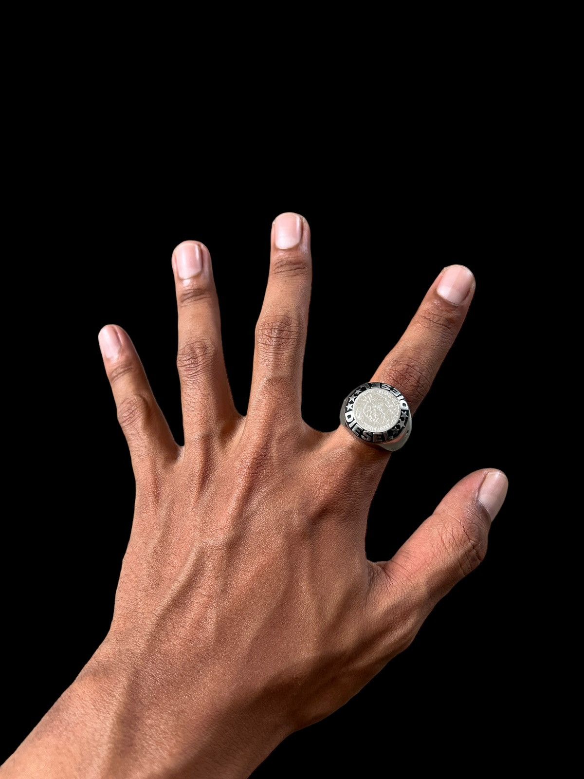 Diesel Y2K Diesel Steel Ring Size ONE SIZE - 5 Thumbnail