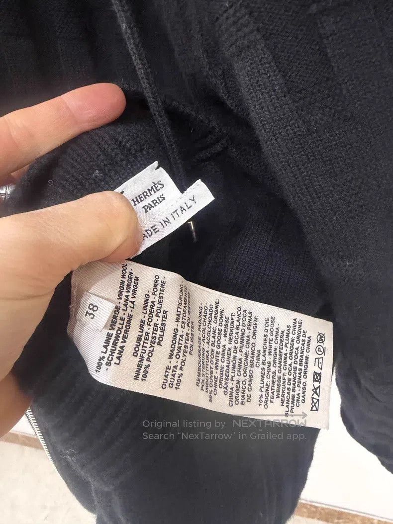 Hermes Hermes Wool Double-sided Wearable H Monogram Hooded Down J Size XS / US 0-2 / IT 36-38 - 6 Thumbnail
