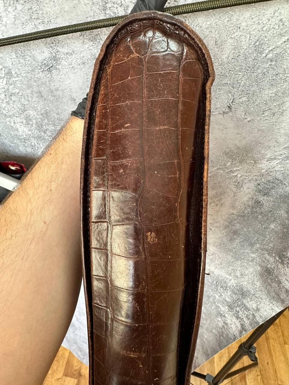 Russell & Bromley Russell & Bromley Italy Croc Embossed Leather Shoulder Bag Size ONE SIZE - 12 Thumbnail